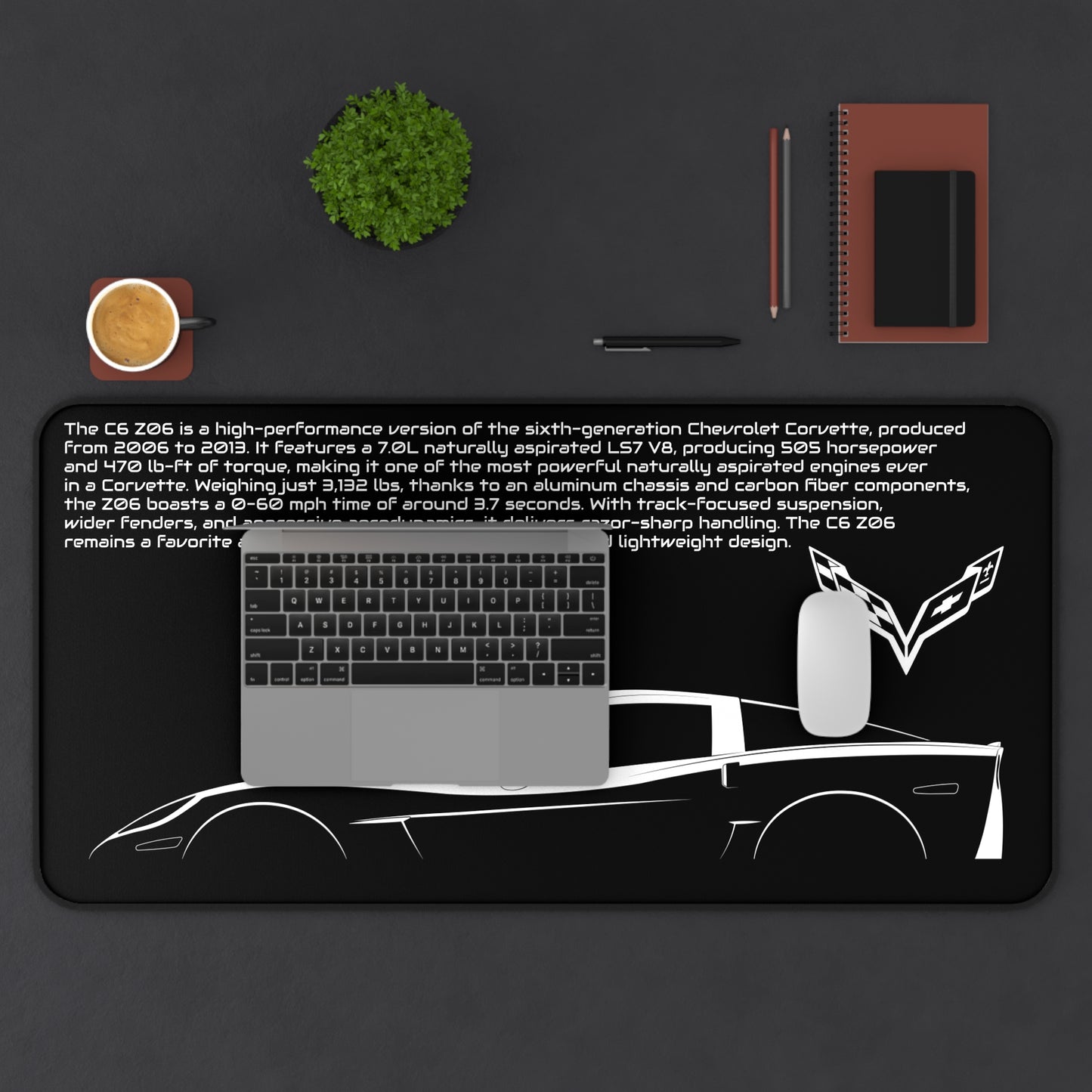 Corvette Z06 Mousepad - Black