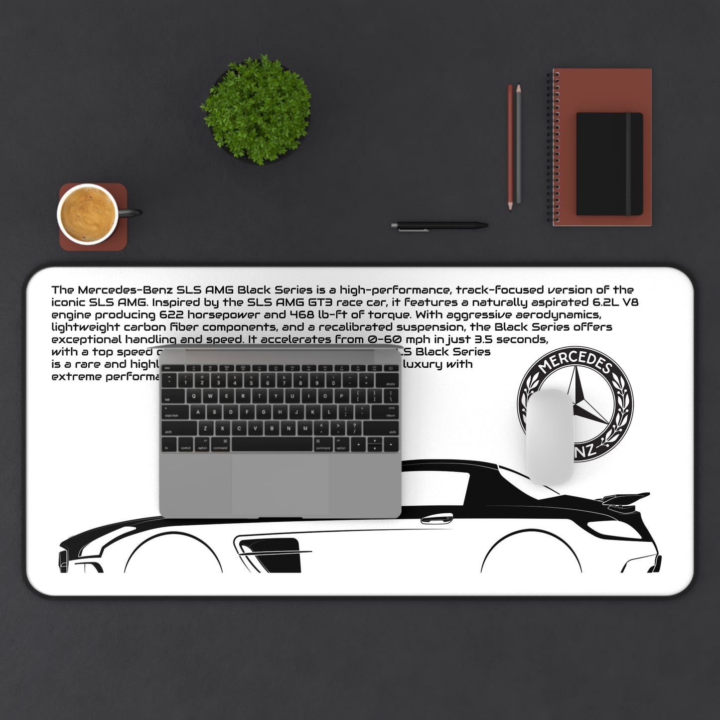 SLS Black Series Mousepad - White