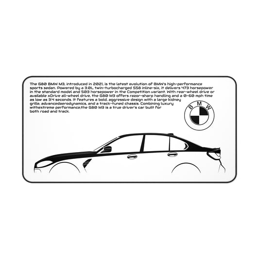 G80 M3 Mousepad - White